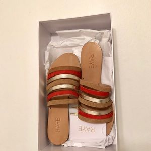 New Raye Sofie slide sandals size 37
